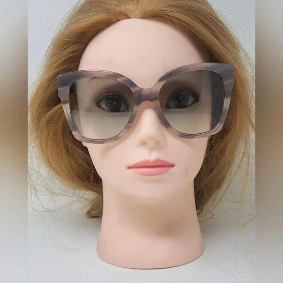 NWT Gucci Women's Sunglasses Marble Gray Square Full Rim GG0459S 005 54-19-145 - Picture 7 of 16